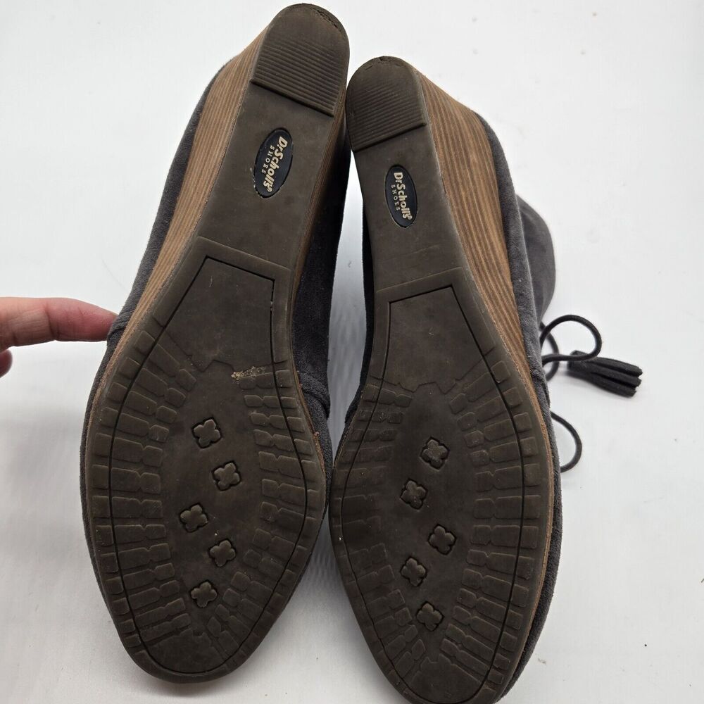 Dr Scholls Womens Ankle Booties Dakota Soft Wedge Heel Memory Foam Gray Size 9.5 - Picture 9 of 9